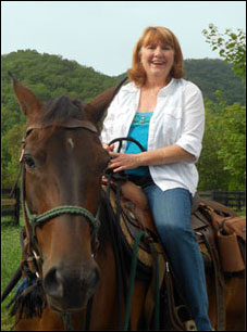 Lynnette on horseback